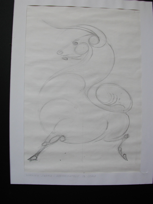 Bull-sketch